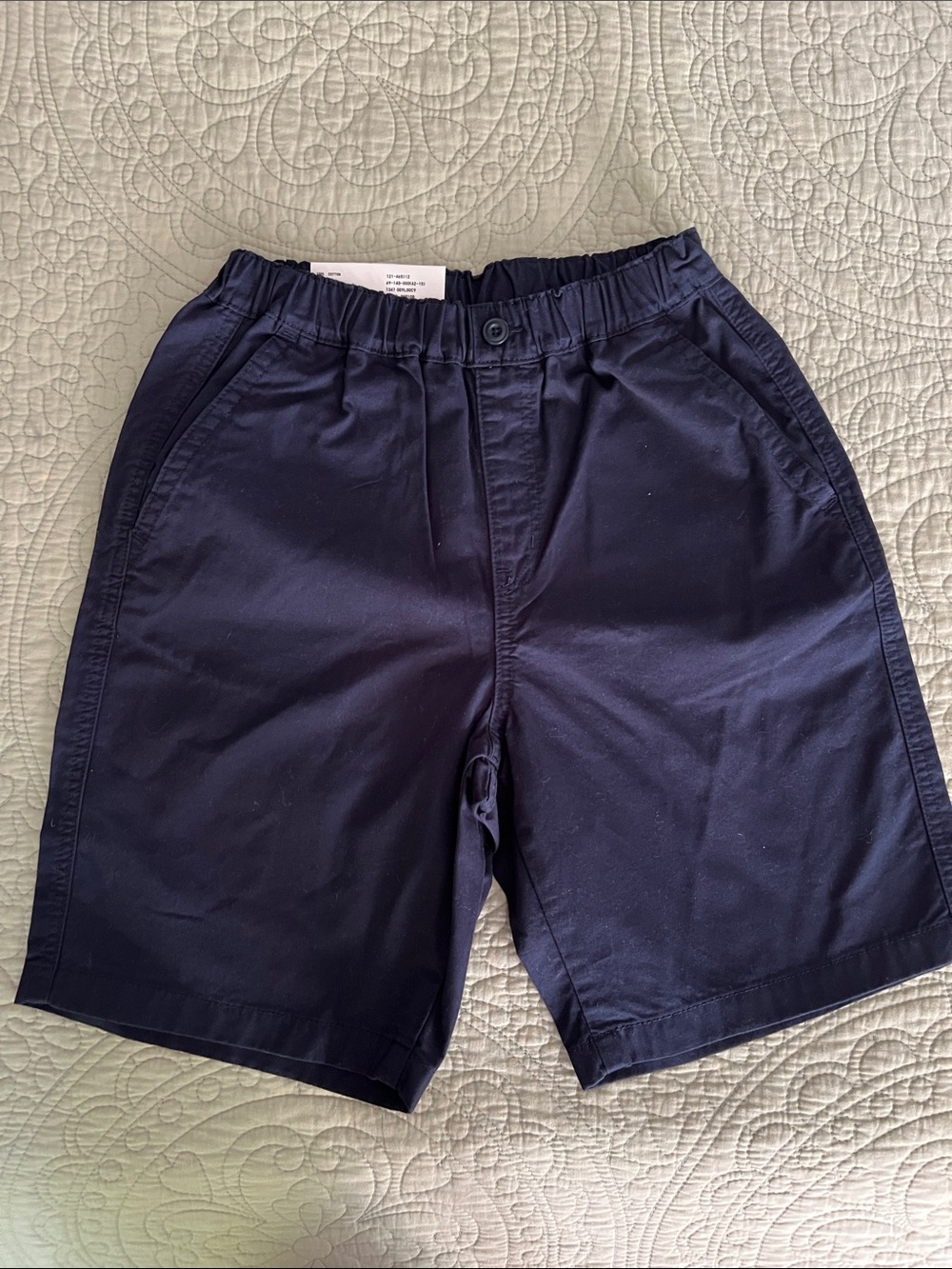 Uniqlo Boy's Elastic-Waist Shorts - Navy Blue